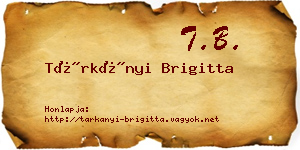 Tárkányi Brigitta névjegykártya